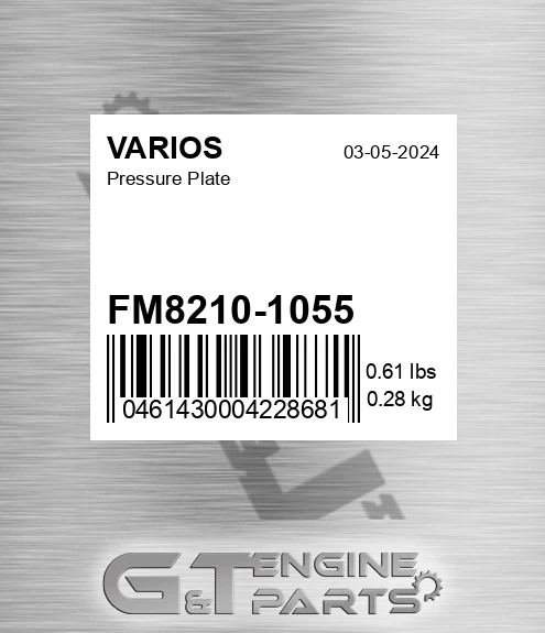 FM8210-1055 Pressure Plate