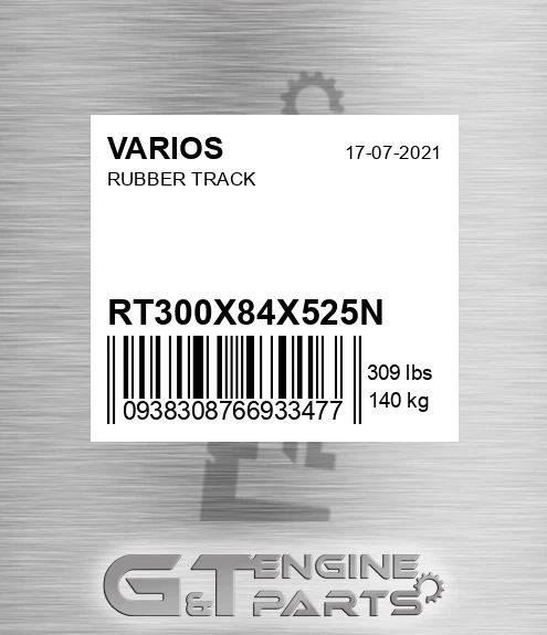 RT300X84X52,5N Rubber Track for VARIOS