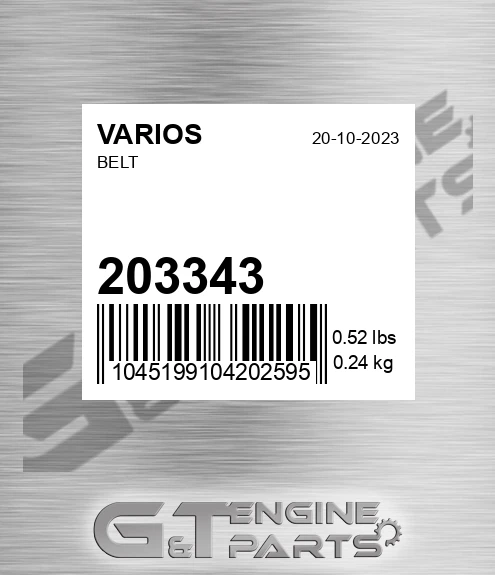 203.343 Belt