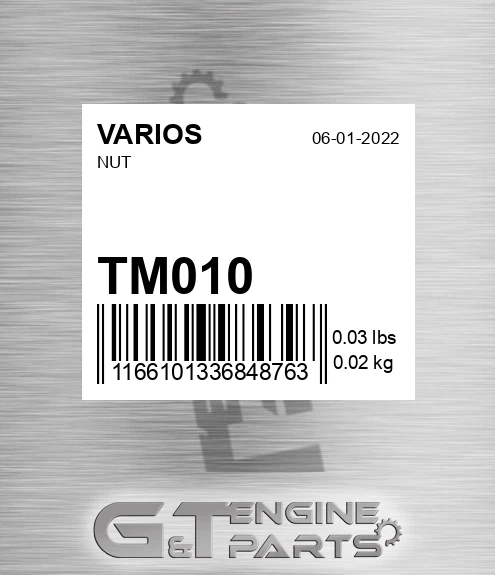 TM010 Nut