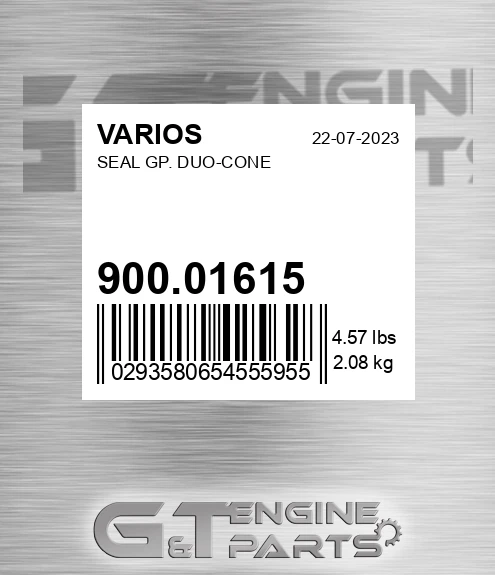 900.01615 Seal Gp. Duo-cone