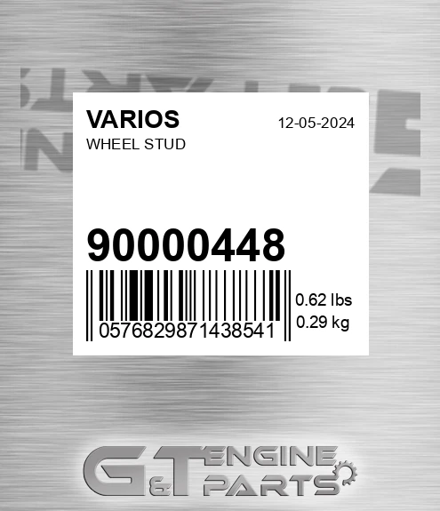900.00448 Wheel Stud for VARIOS