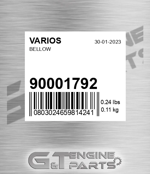 900.01792 Bellow for VARIOS