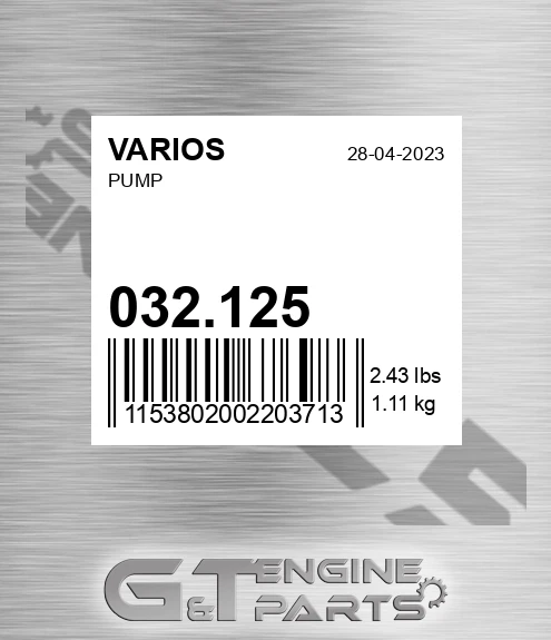 032.125 Pump