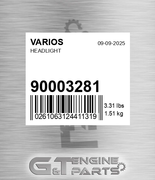 900.03281 Headlight