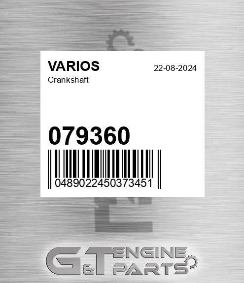 079360 Crankshaft