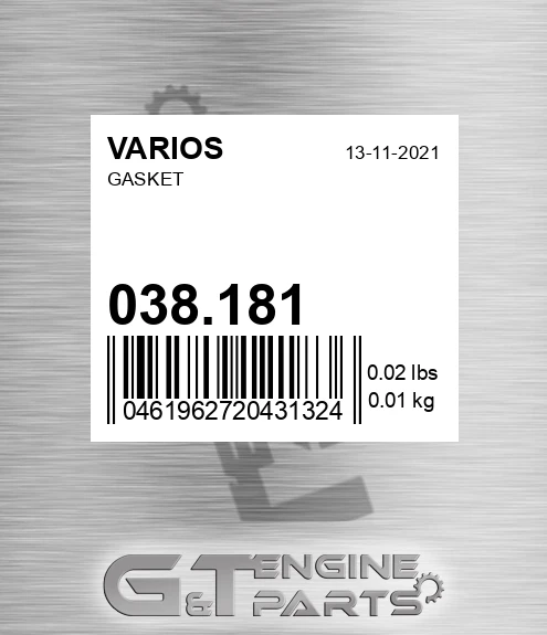 038.181 Gasket