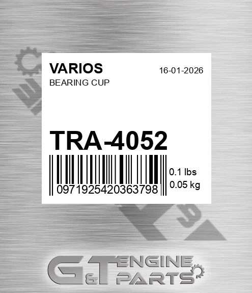 TRA-4052 Bearing Cup