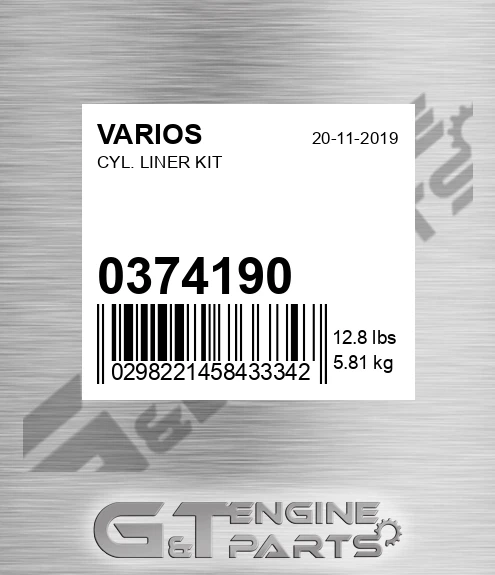 0374190 Cyl. Liner Kit for VARIOS
