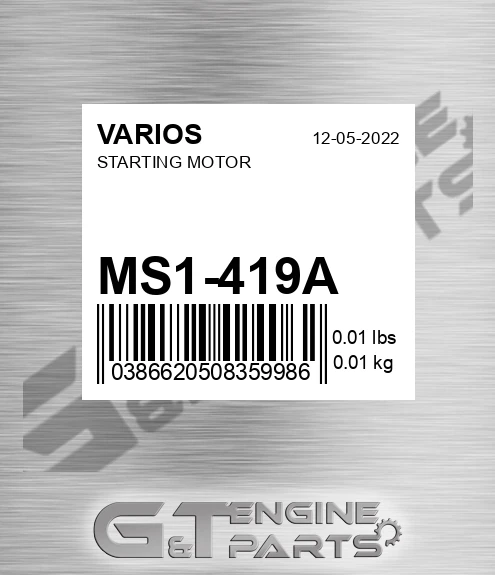 MS1-419A Starting Motor