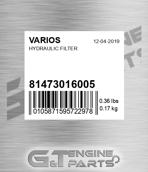 81473016005 Hydraulic Filter
