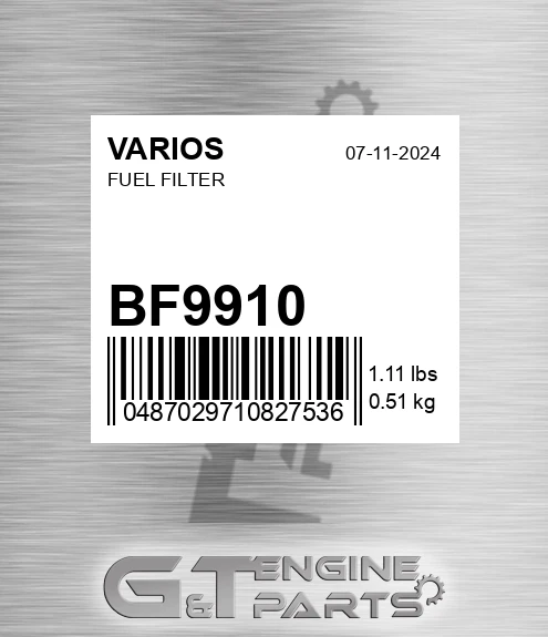 BF9910 Fuel Filter