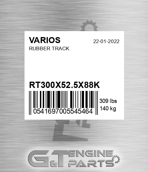 RT300X52.5X88K Rubber Track