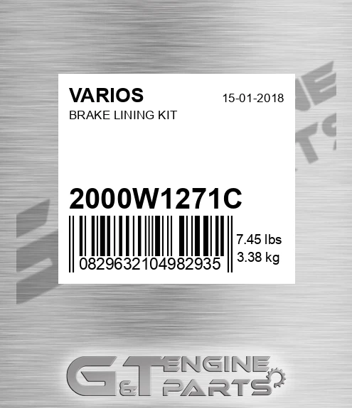 2000W1271C Brake Lining Kit