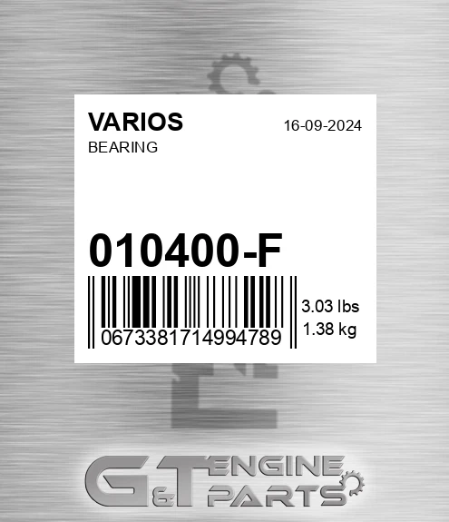 010.400-F Bearing