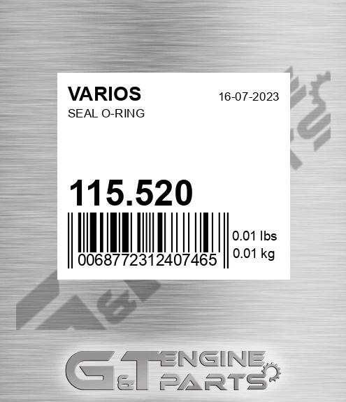 115.520 Seal O-ring