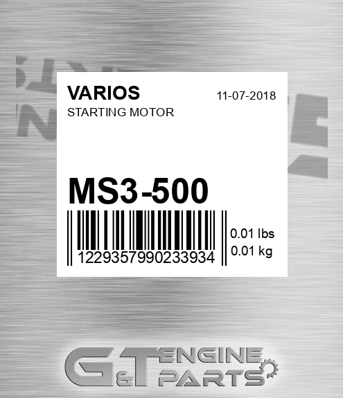MS3-500 Starting Motor