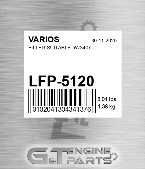LFP-5120 Filter Suitable 5w3407 for VARIOS