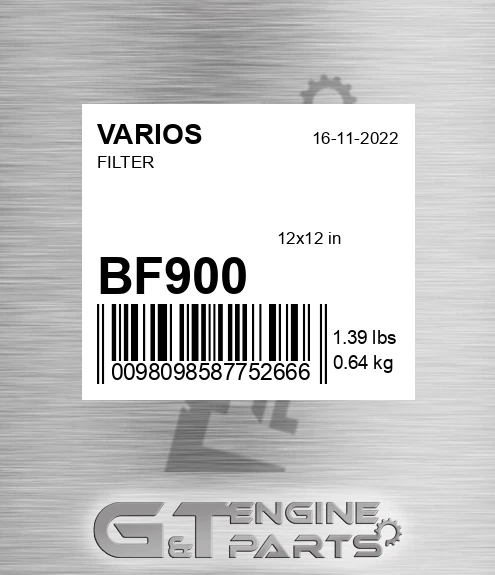 BF900 VARIOS Filter