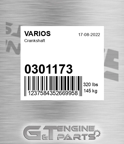0301173 Crankshaft for VARIOS