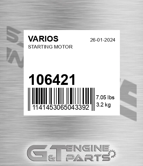 106421 Starting Motor
