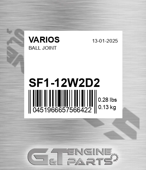 SF1-12W2D2 Ball Joint