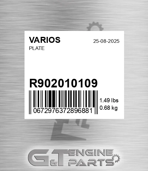 R902010109 Plate