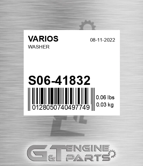 S06/41832 Washer