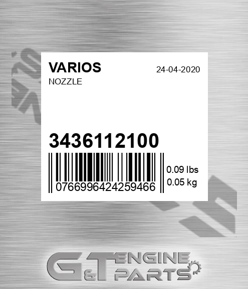 3436112100 Nozzle for VARIOS