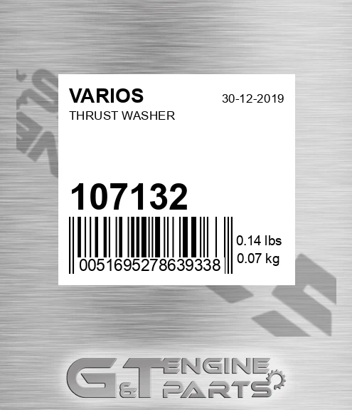 107.132 Thrust Washer for VARIOS