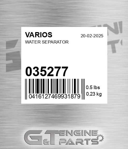 035.277 Water Separator