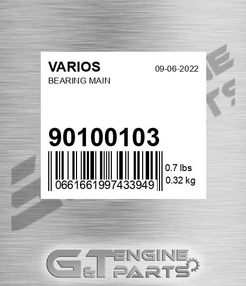 901.00103 Bearing Main