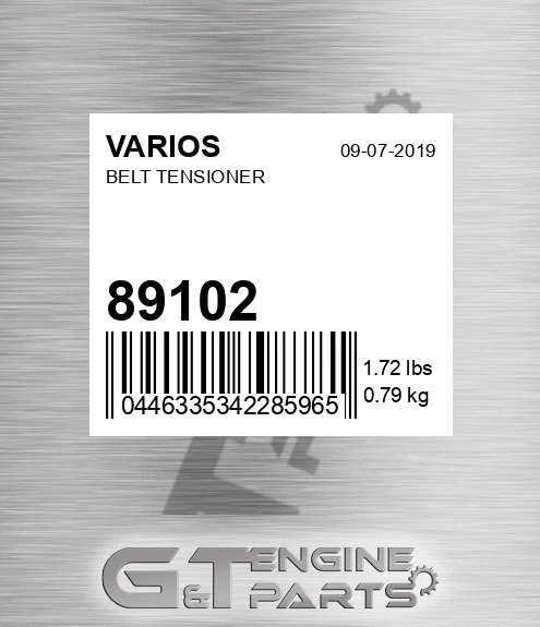 89102 Belt Tensioner