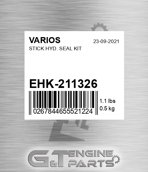 EHK-211326 Stick Hyd. Seal Kit