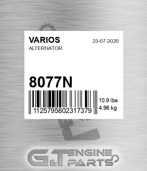 8077N VARIOS Alternator