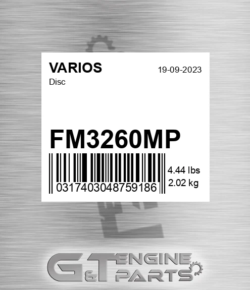 FM3260MP Disc