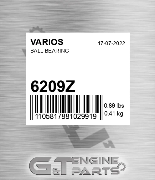 6209Z Ball Bearing for VARIOS