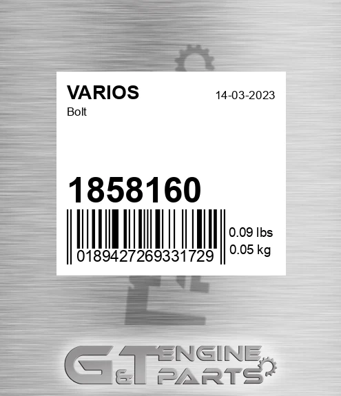 1858160 Bolt for VARIOS