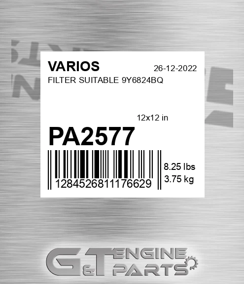 PA2577 Filter Suitable 9y6824bq for VARIOS