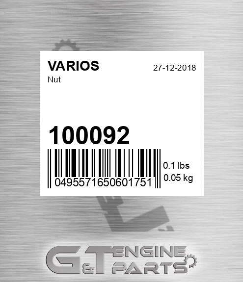 100092 Nut