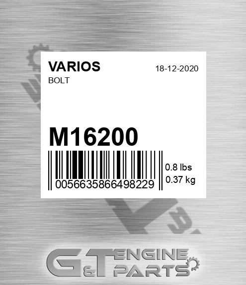M16200 Bolt