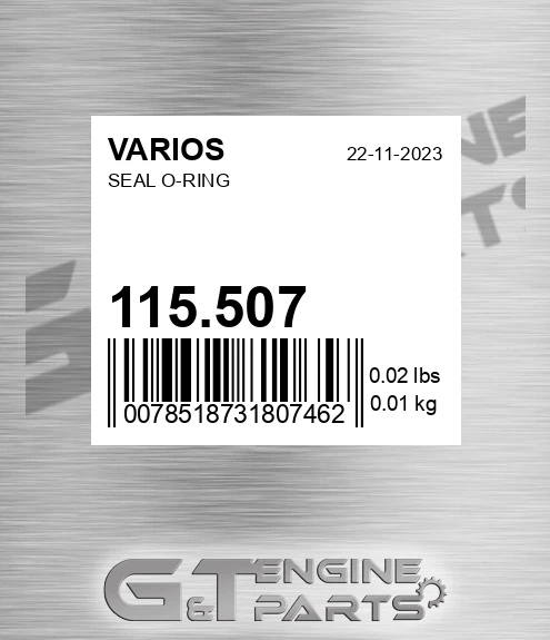 115.507 Seal O-ring