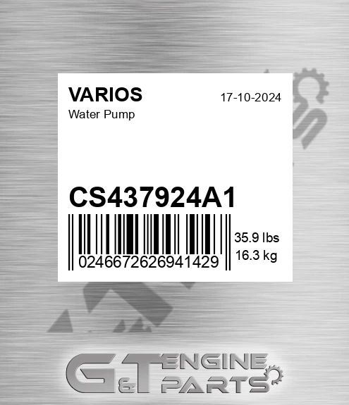 CS437924A1 Water Pump