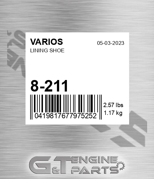 8-211 Lining Shoe