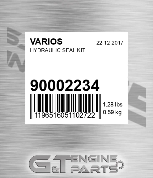 900.02234 Hydraulic Seal Kit for VARIOS
