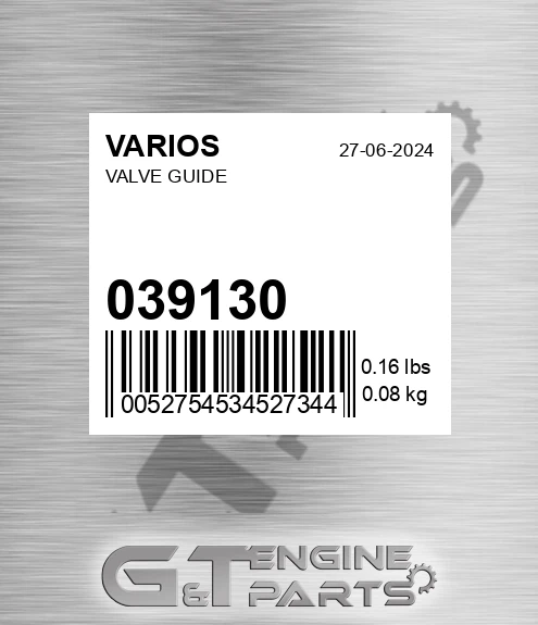 039130 Valve Guide for VARIOS