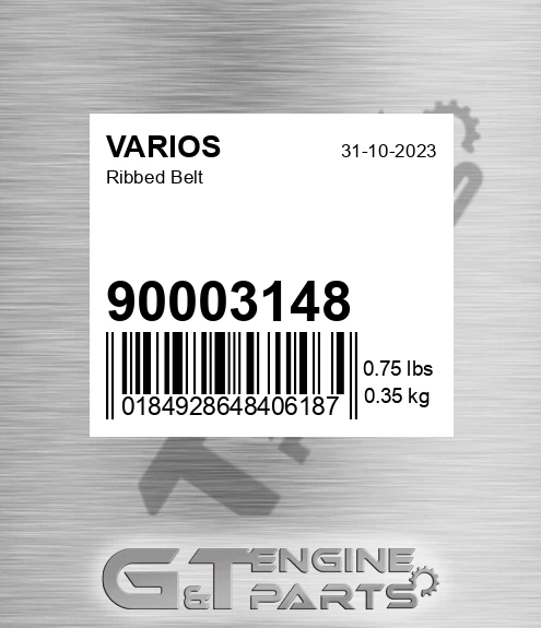 90003148 Ribbed Belt for VARIOS