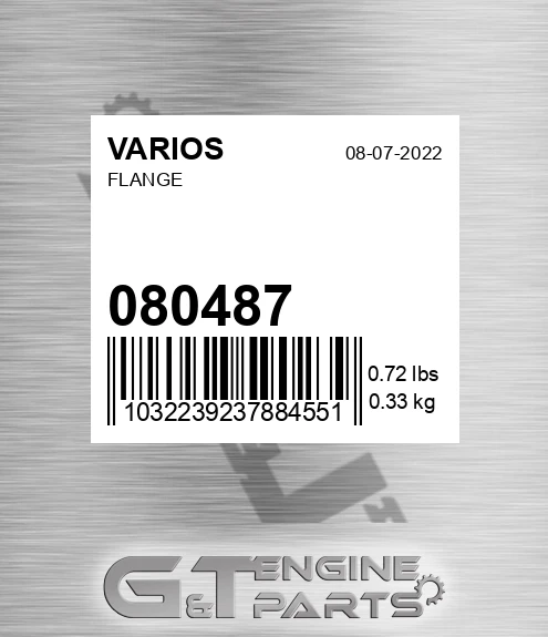 080487 Flange
