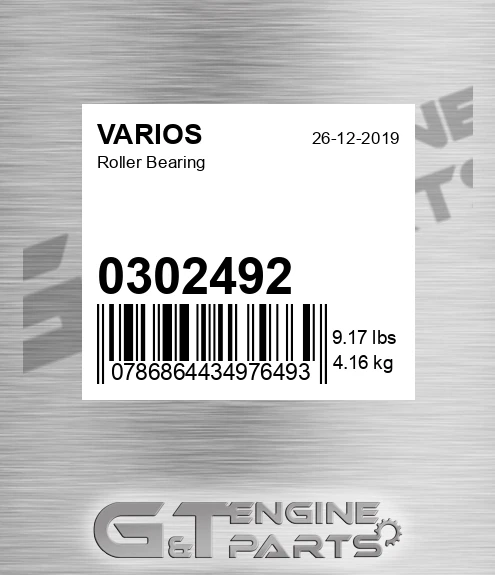 0302492 Roller Bearing for VARIOS