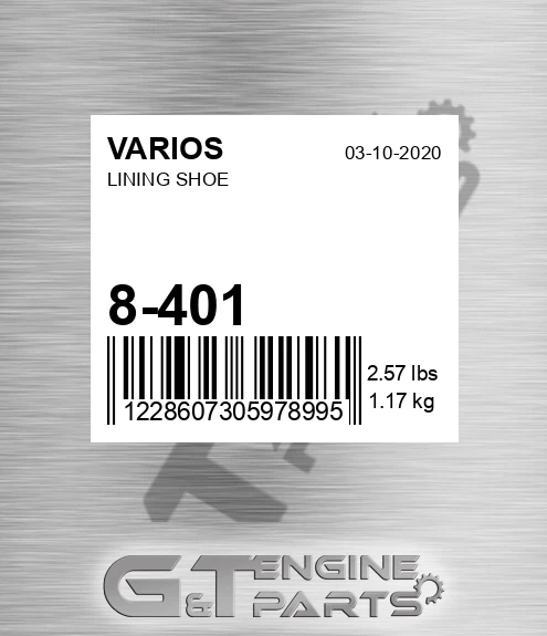 8-401 Lining Shoe